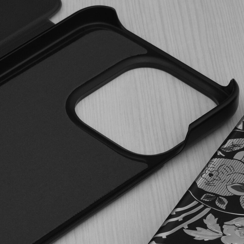 Husa Honor 400 Lite Eco Leather View flip tip carte, negru