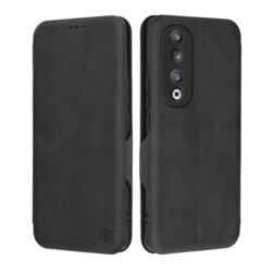 Husa 360° Honor 90 Pro Techsuit Safe Wallet Plus, negru