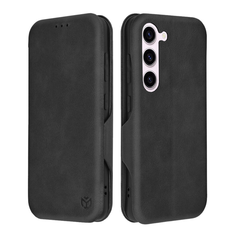 Husa 360° Samsung Galaxy S23 Techsuit Safe Wallet Plus, negru