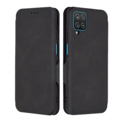 Husa 360° Samsung Galaxy A12 Techsuit Safe Wallet Plus, negru