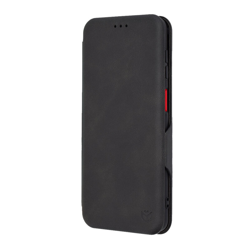 Husa 360° Samsung Galaxy A12 Nacho Techsuit Safe Wallet Plus, negru