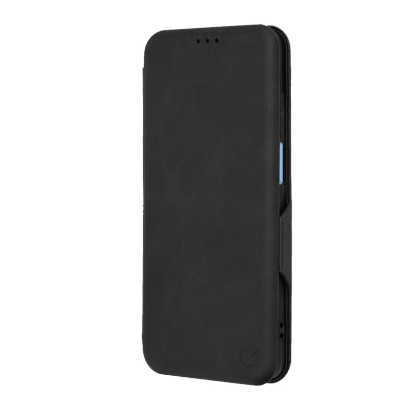 Husa 360° Motorola Moto E22 Techsuit Safe Wallet Plus, negru