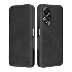 Husa 360° Oppo A58 4G Techsuit Safe Wallet Plus, negru