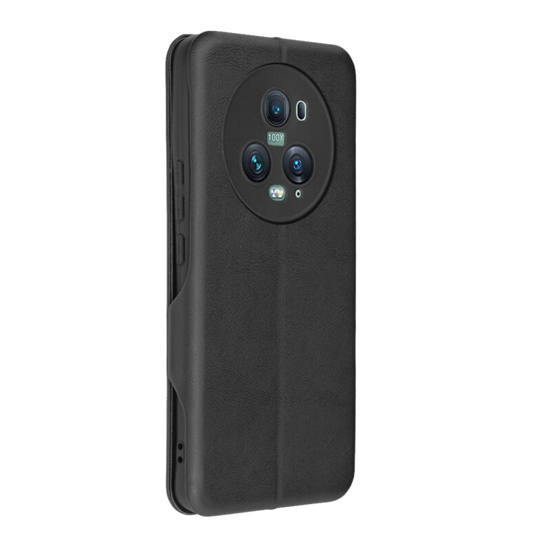 Husa 360° Honor Magic5 Pro Techsuit Safe Wallet Plus, negru