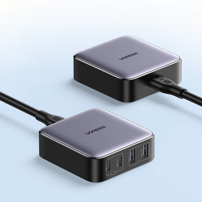 Statie incarcare GaN 65W cu cablu Ugreen, USB, Type-C, 90747