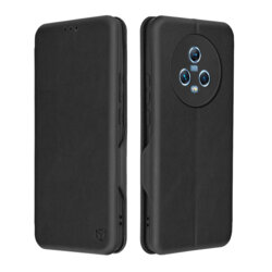 Husa 360° Honor Magic5 Techsuit Safe Wallet Plus, negru
