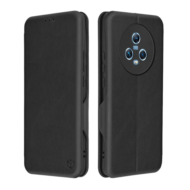 Husa 360° Honor Magic5 Techsuit Safe Wallet Plus, negru