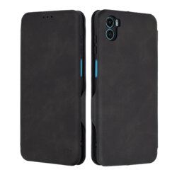 Husa 360° Motorola Moto E22s Techsuit Safe Wallet Plus, negru
