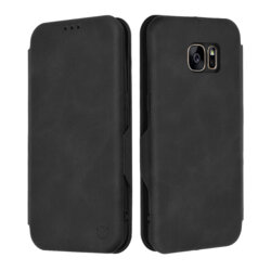 Husa 360° Samsung Galaxy S7 Edge Techsuit Safe Wallet Plus, negru
