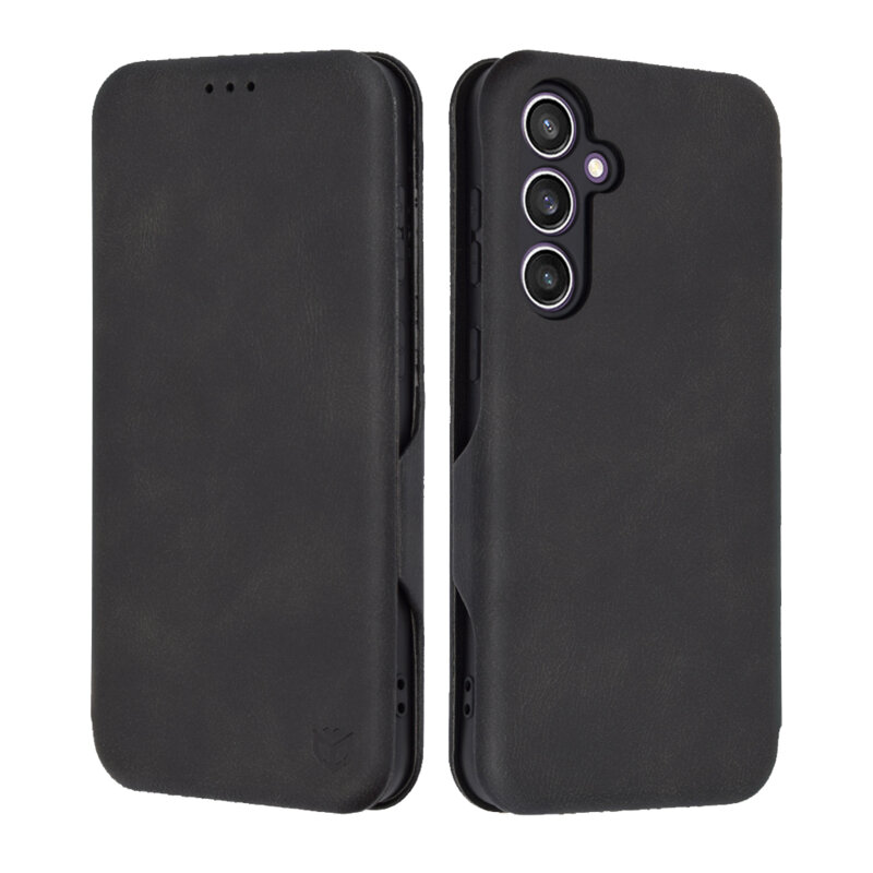 Husa 360° Samsung Galaxy S23 FE Techsuit Safe Wallet Plus, negru