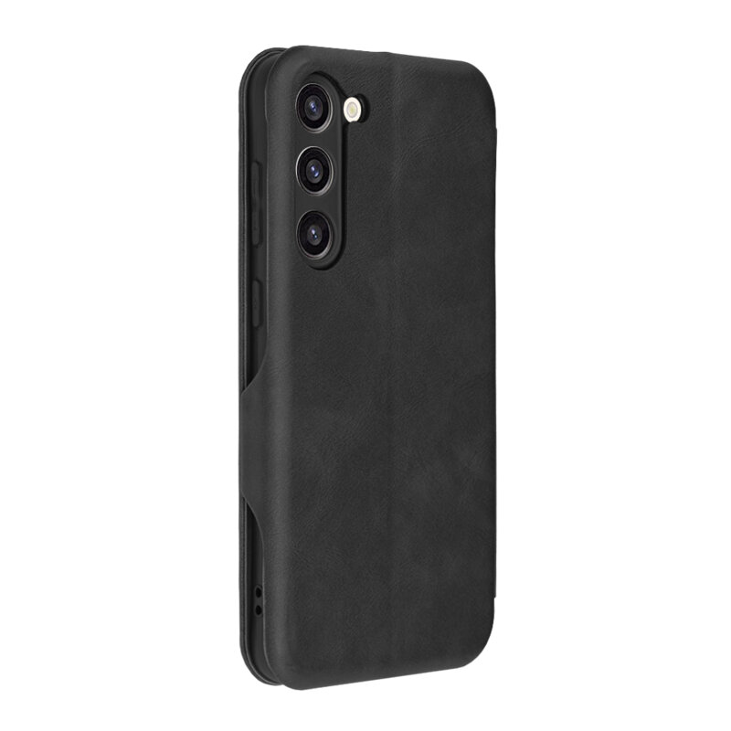 Husa 360° Samsung Galaxy S23 Plus Techsuit Safe Wallet Plus, negru