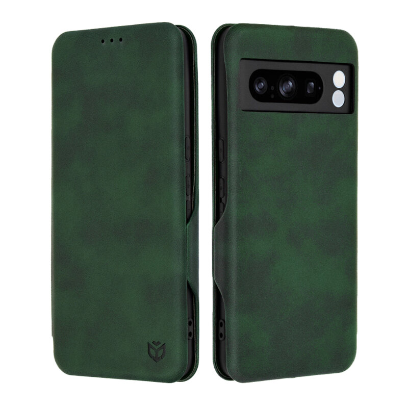 Husa 360° Google Pixel 8 Pro Techsuit Safe Wallet Plus, verde