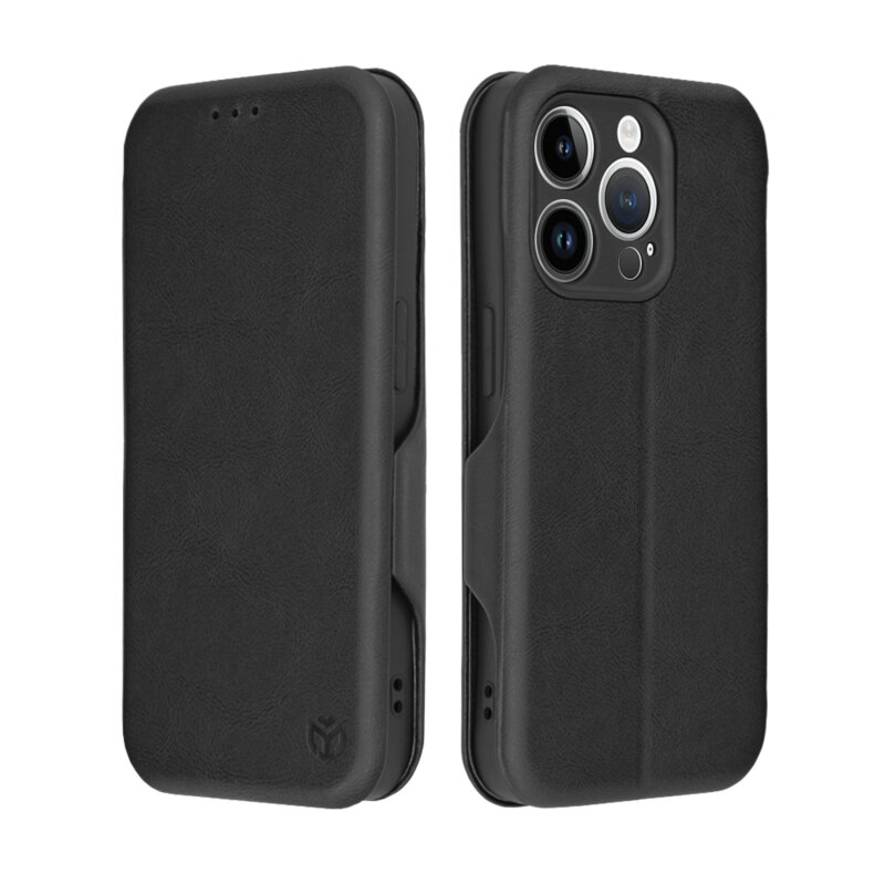 Husa 360° iPhone 14 Pro Techsuit Safe Wallet Plus, negru