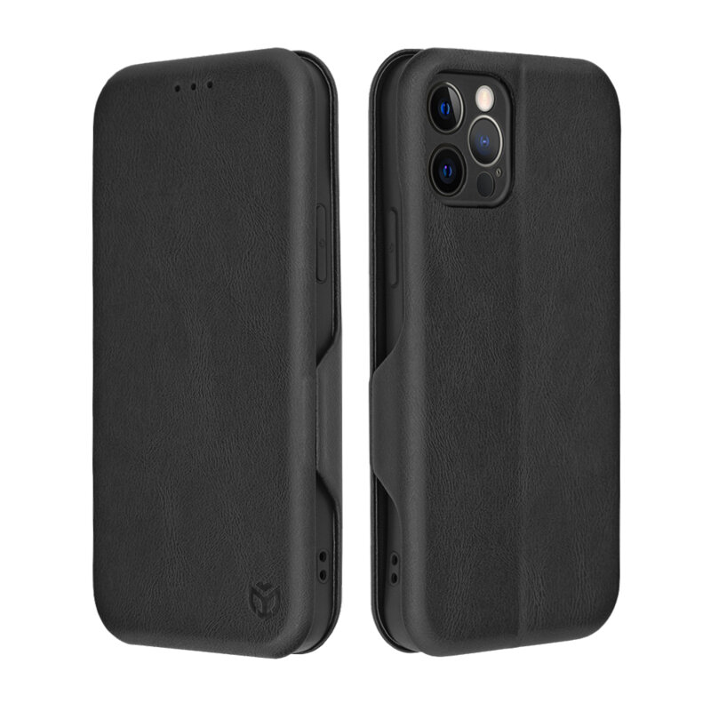 Husa 360° iPhone 12 Pro Techsuit Safe Wallet Plus, negru