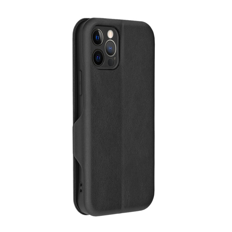 Husa 360° iPhone 12 Pro Techsuit Safe Wallet Plus, negru