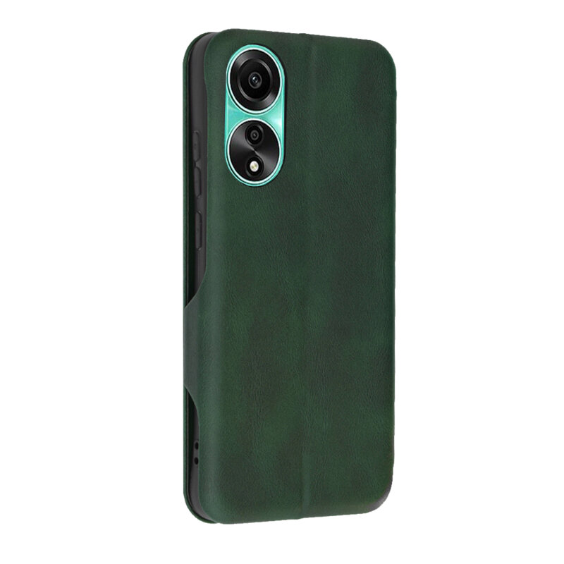 Husa 360° Oppo A78 4G Techsuit Safe Wallet Plus, verde