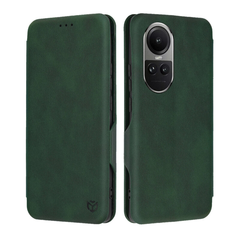 Husa 360° Oppo Reno10 Pro Techsuit Safe Wallet Plus, verde