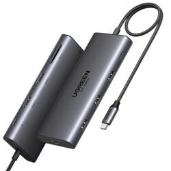 HUB 10in1 Type-C la USB, HDMI, Type-C, RJ45, SD/TF Ugreen, 15534