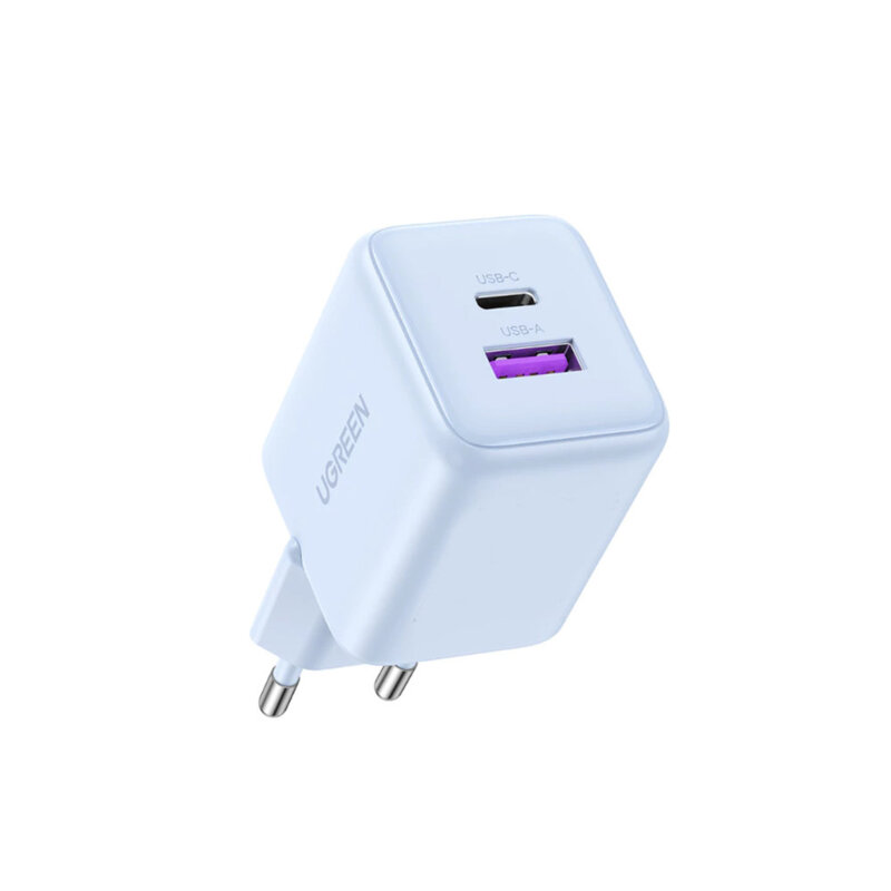 Incarcator tip C, USB, GaN, Fast Charge Ugreen, albastru, 65016