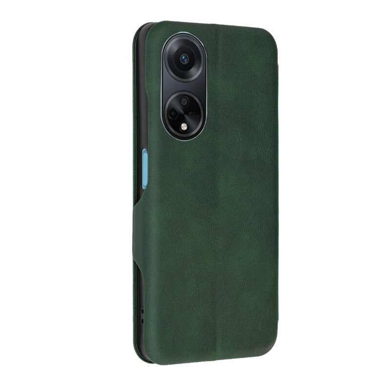 Husa 360° Oppo A98 5G Techsuit Safe Wallet Plus, verde