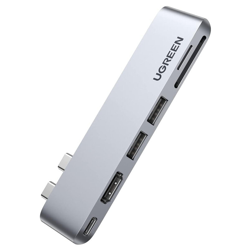 Hub 2x USB-C pentru MacBook 6in1, 100W, 40Gbps Ugreen, 40850