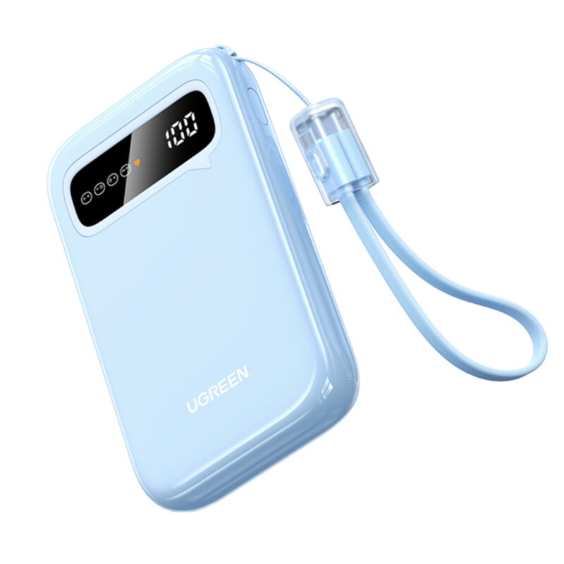 Baterie externa telefon 10000mAh Ugreen, 20W, 45423, bleu