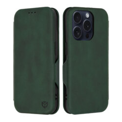 Husa 360° iPhone 15 Pro Techsuit Safe Wallet Plus, verde