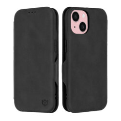 Husa 360° iPhone 15 Techsuit Safe Wallet Plus, negru