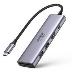 Hub 6in1 2x Type-C, 2x USB, HDMI, SD/TF Ugreen, 60384