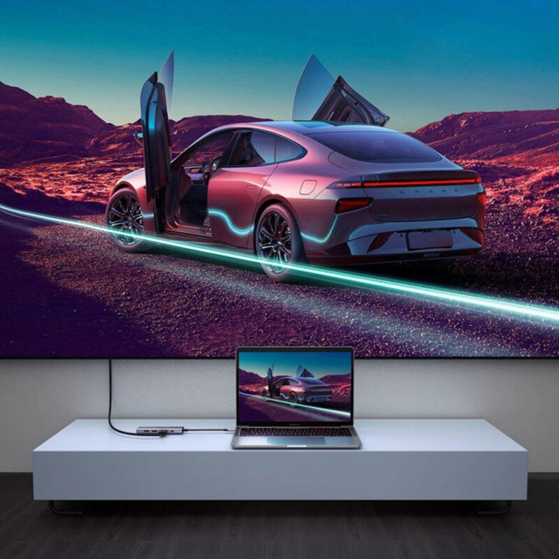 Hub 6in1 Type-C, 2x USB, HDMI, SD/TF Ugreen, 60384