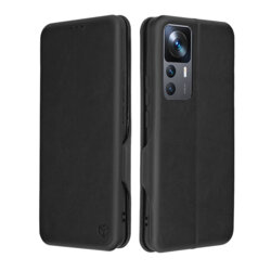 Husa 360° Xiaomi 12T Pro Techsuit Safe Wallet Plus, negru