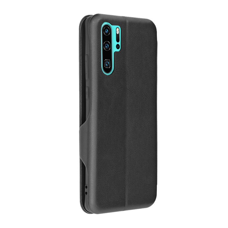 Husa 360° Huawei P30 Pro Techsuit Safe Wallet Plus, negru