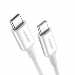 Cablu de date USB-C la Type-C PD60W, Ugreen, 3A, 2m, alb, 60520