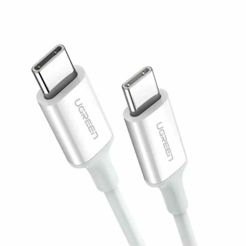 Cablu de date USB-C la Type-C PD60W, Ugreen, 3A, 2m, alb, 60520