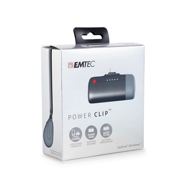 Acumulator extern 2600 mAh Emtec U400 Micro-USB - Negru