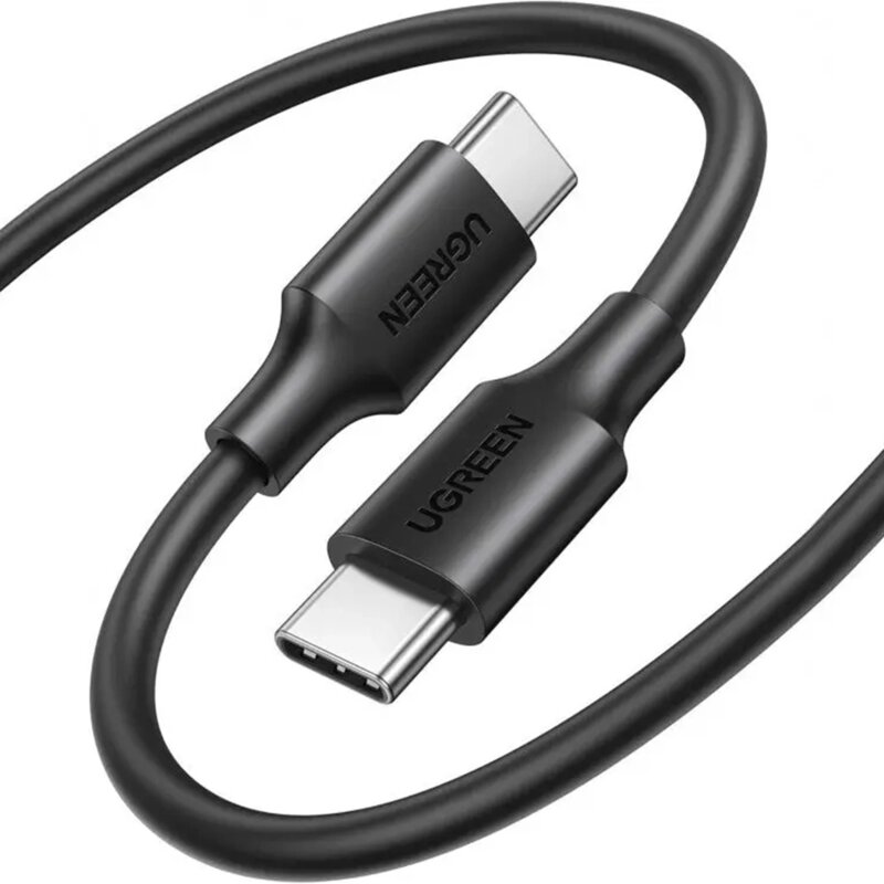 Cablu de date USB-C la tip C Ugreen, 3A, 2m, negru, 10306