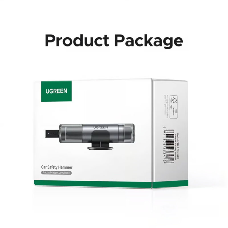 Ciocan urgenta parbriz auto 2in1 Ugreen, argintiu, 35347