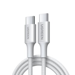 Cablu incarcare Type-C 60W, 3A, 2m Ugreen, gri, 65248
