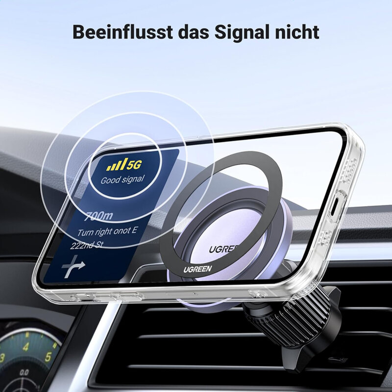 [Pachet 2x] Adaptor incarcare wireless MagSafe Ugreen, negru, 25766