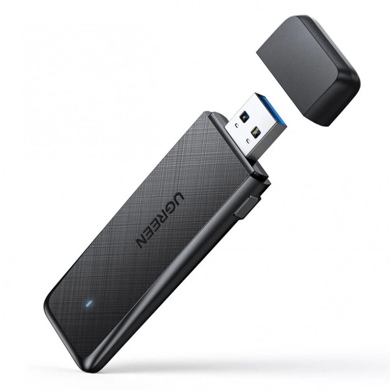 Adaptor Wi-Fi USB stick Ugreen, 2.4Ghz/5Ghz, negru, 50340