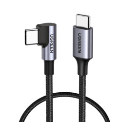 Cablu de date Fast Charging tip C 60W Ugreen, 1m, gri, 50123