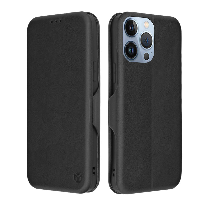 Husa 360° iPhone 13 Pro Max Techsuit Safe Wallet Plus, negru