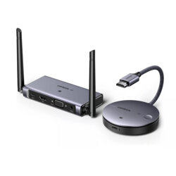 Transmitator si receptor wireless HDMI Ugreen, 50M (4K@60Hz), negru, 90909A