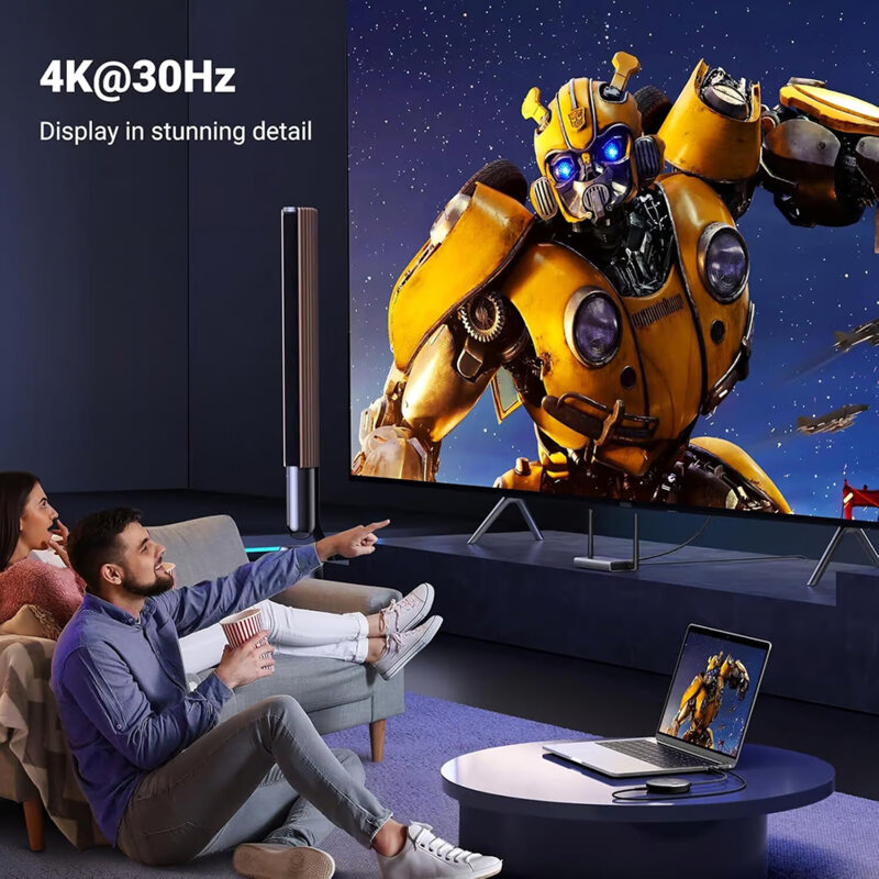 Transmitator si receptor wireless HDMI Ugreen, 50M (4K@60Hz), negru, 90909A