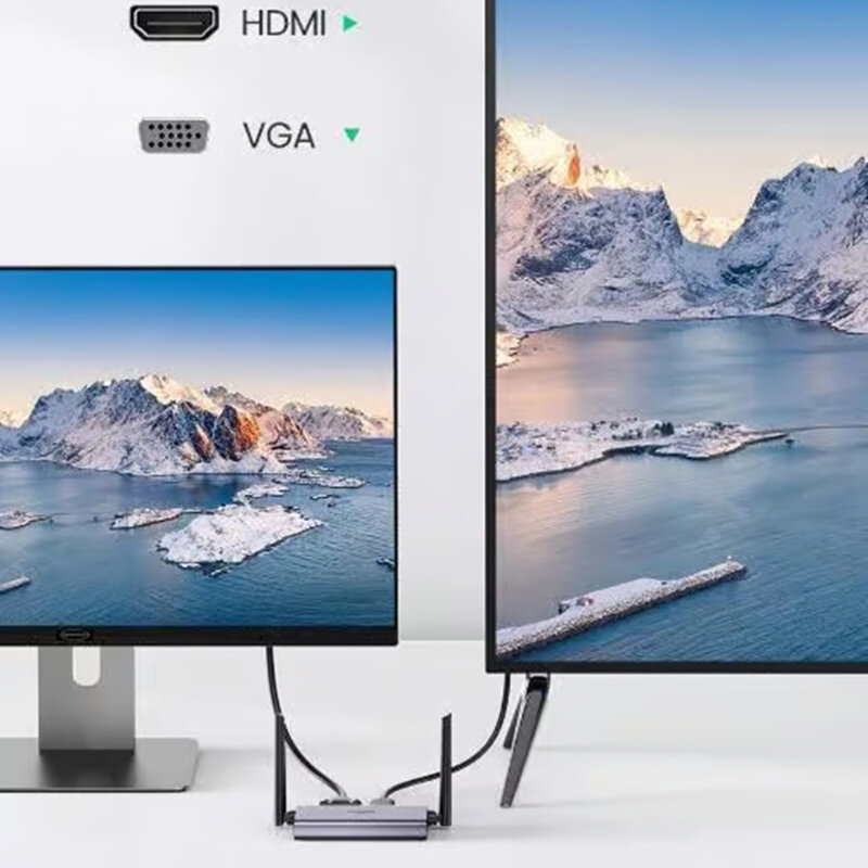 Transmitator si receptor wireless HDMI Ugreen, 50M (4K@30Hz), negru, 50633A