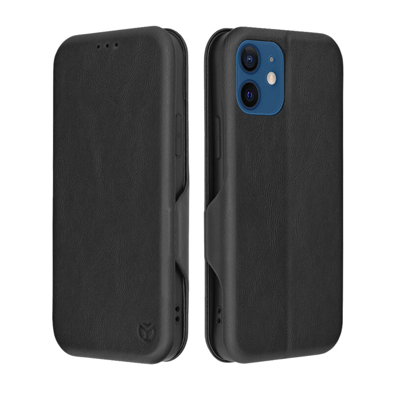 Husa 360° iPhone 12 Techsuit Safe Wallet Plus, negru