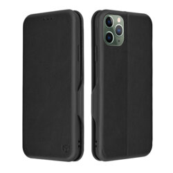 Husa 360° iPhone 11 Pro Max Techsuit Safe Wallet Plus, negru