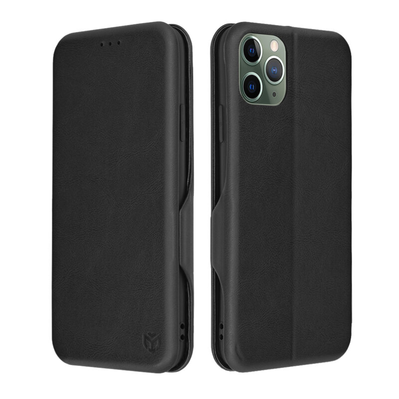 Husa 360° iPhone 11 Pro Max Techsuit Safe Wallet Plus, negru