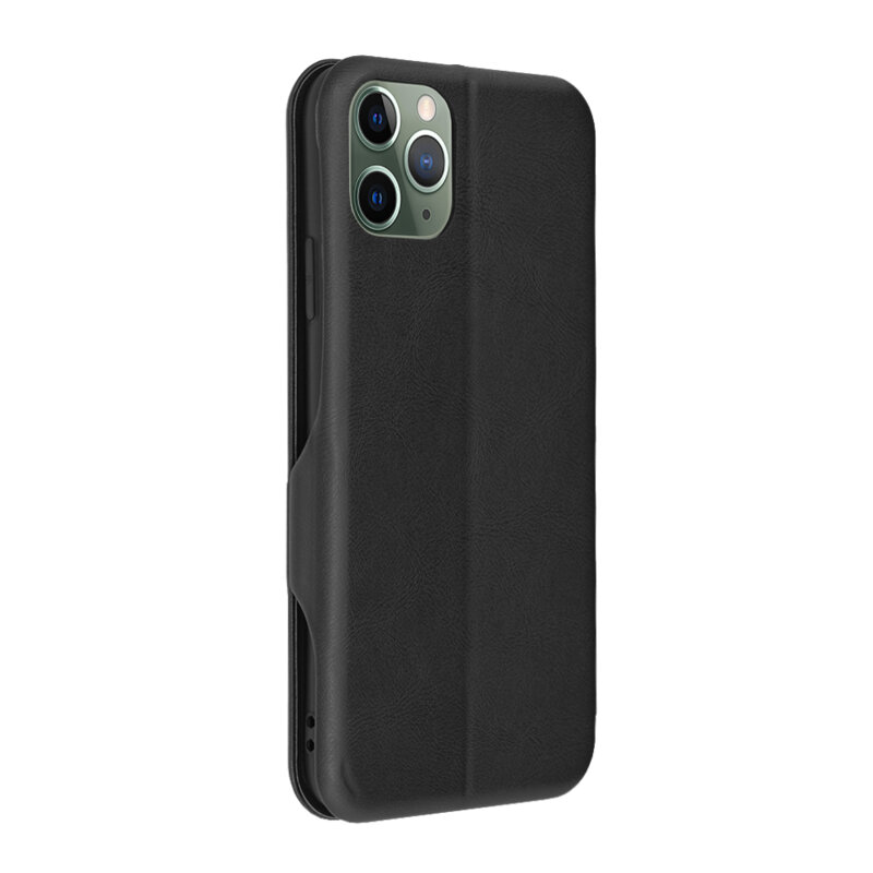 Husa 360° iPhone 11 Pro Max Techsuit Safe Wallet Plus, negru