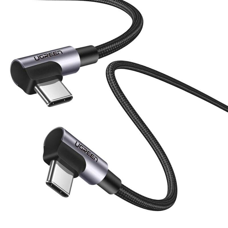 Cablu incarcare Type-C 60W, 3A, 1m Ugreen, gri, 70529